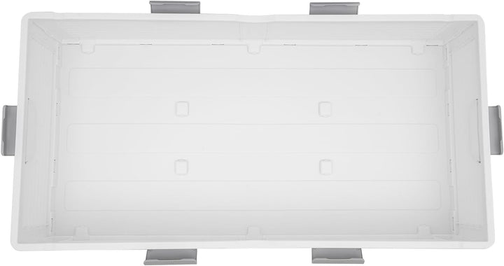 Aufbewahrungsbox, Unterbett-Aufbewahrungstasche mit weissem Deckel, Aufbewahrungsbox, Meterware, 101
