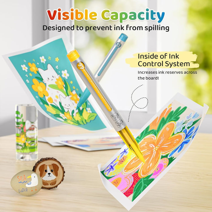 High-Capacity Creative Paint-like Acryl Marker, Acryl Paint Marker Pinsel Tip 36 Farben Acrylstifte