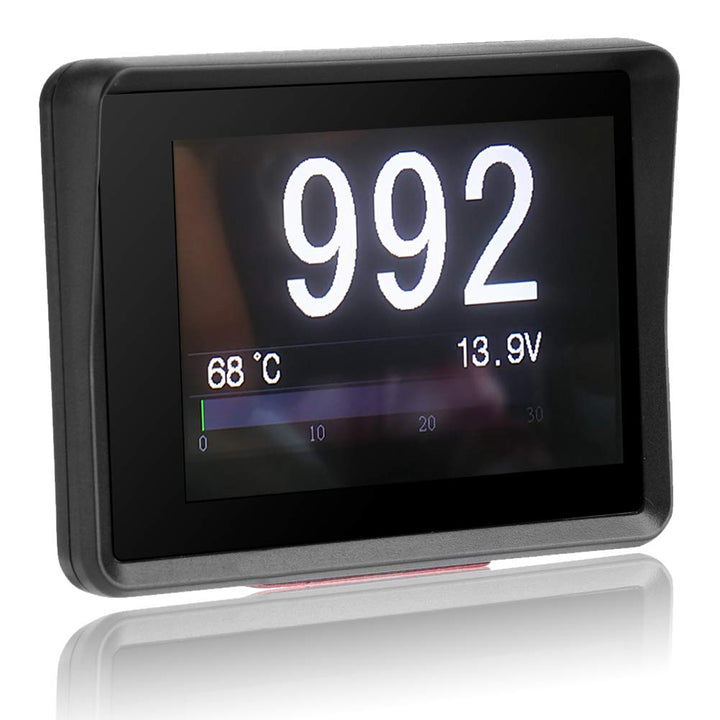 OBD Messgerät, Fydun Auto OBD Multifunktionsmessgerät Digitale Temperatur Spannung Geschwindigkeit H