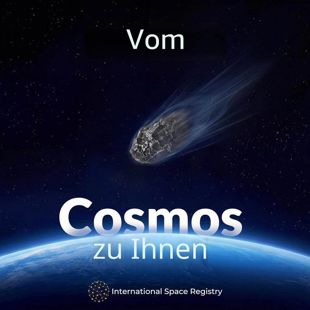 Meteorit Geschenkbox – echter Meteorit (Space Rock) mit Urkunde, Lupe &amp; Displaycase | Sternschnuppe