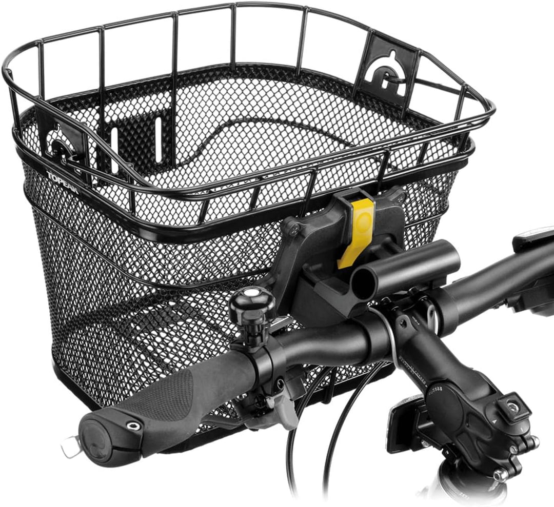 Topeak Front Basket with Fixer 3 L Schwarz, L Schwarz