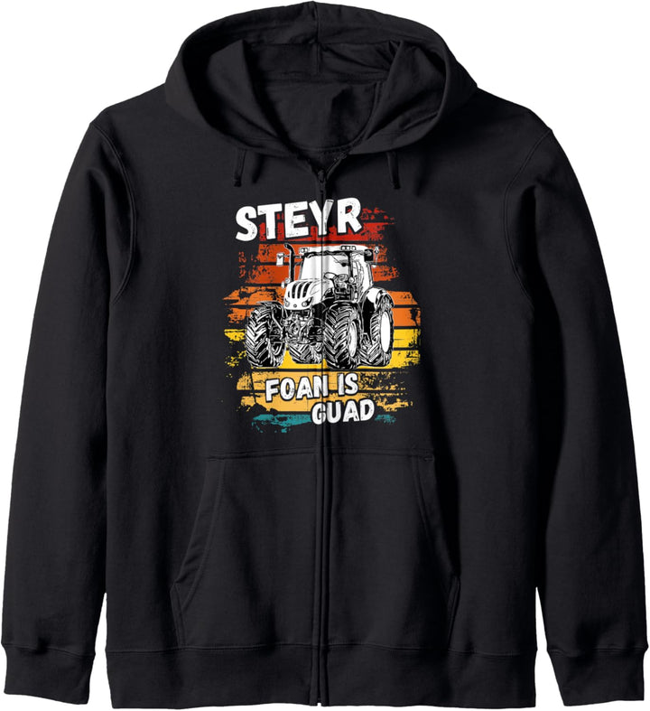 Steyr Austria Laster Landwirtschaft Trecker Geschenkidee Kapuzenjacke