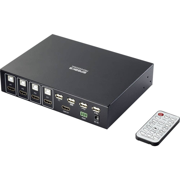 SpeaKa Professional SP-KVM-340 4 Port KVM-Umschalter