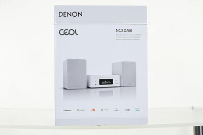 Denon CEOL N-12DAB Kompaktanlage, HiFi Verstärker mit Lautsprechern, CD-Player, Musikstreaming, HEOS