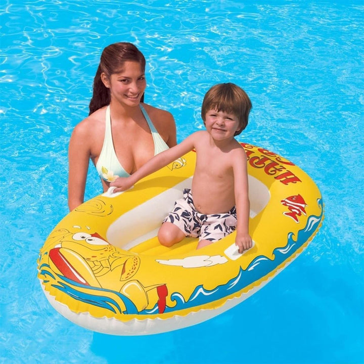BESTWAY - Aufblasbares Boot - Tropical Crew - 34009 - Grün - PVC - 110 cm x 64 cm - Kinderspielzeug