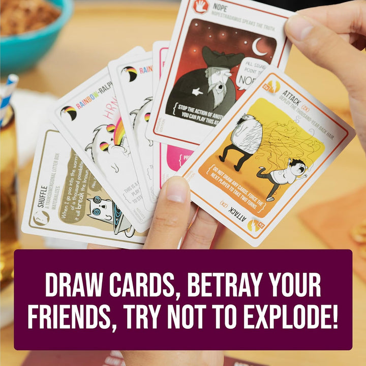 Exploding Kittens Party Pack - Card Games for Adults Teens & Kids - Fun Family Games - A Russian Rou