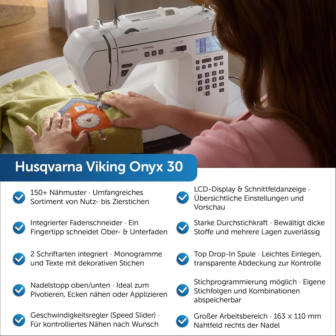 Husqvarna Viking Onyx 30 Computer Nähmaschine