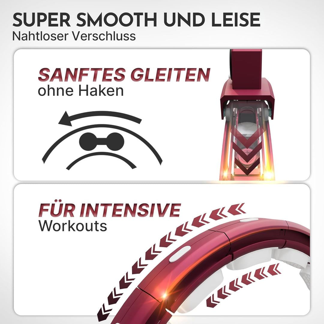 NEOLYMP Smart Hula Hoop Reifen Erwachsene – Hula Hoop leise mit integriertem Tracking für Zeit, Umdr