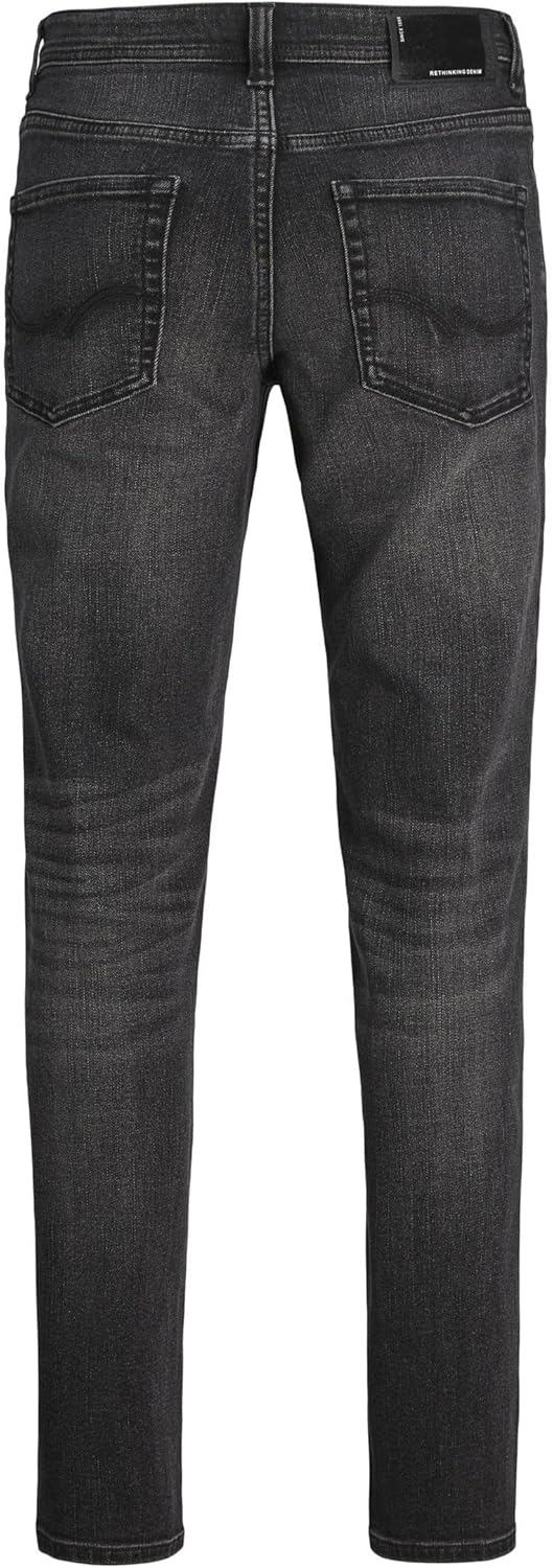JACK &amp; JONES Boy Slim Fit Jeans JJIGLENN JJIORIGINAL SQ 590 JNR Slim Fit Jeans Junior 146 Black Deni