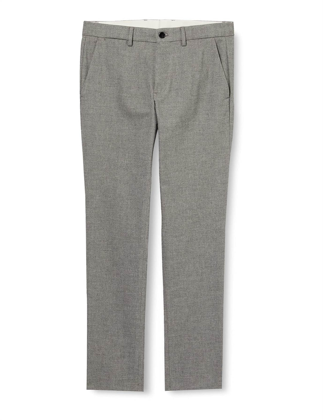 Tommy Hilfiger Herren Stoffhose Bleecker Fake Solid Wool Look mit Stretch 28W / 32L Iron Grey, 28W /