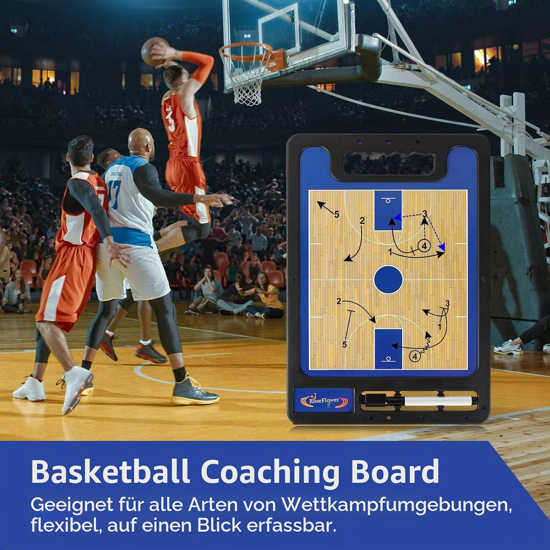 RoseFlower Basketball Taktikboard, Professional Basketball Taktikbrett Coach Board Magnetische Train