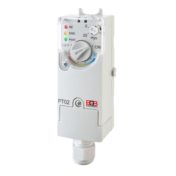Elektrobock Anlegethermostat PT02, weiss