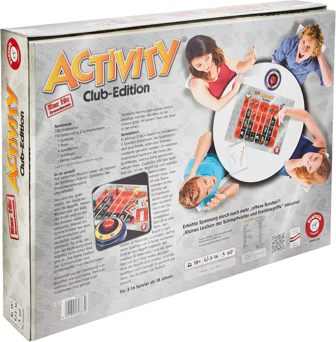 Piatnik Deutschland 6038 - Activity Club Edition ab 18 Jahren Activity Club 18+, Activity Club 18+