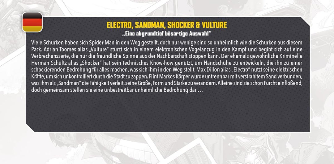 Atomic Mass Games, Marvel: Crisis Protocol – Electro, Sandman, Shocker & Vulture, Charakter-Erweiter