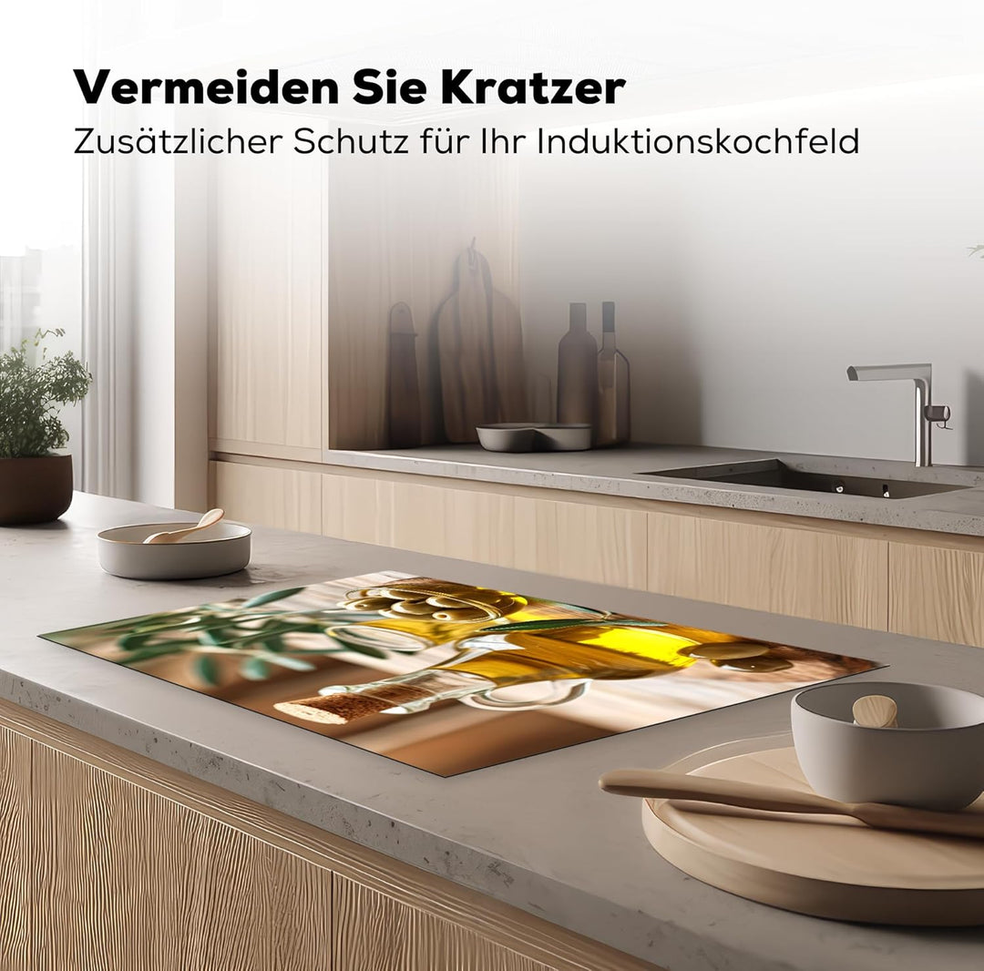 Herdabdeckplatte Einteilig Ceranfeld Abdeckplatte für Induktionsschutz Ceranfeldabdeckung Vinyl Herd