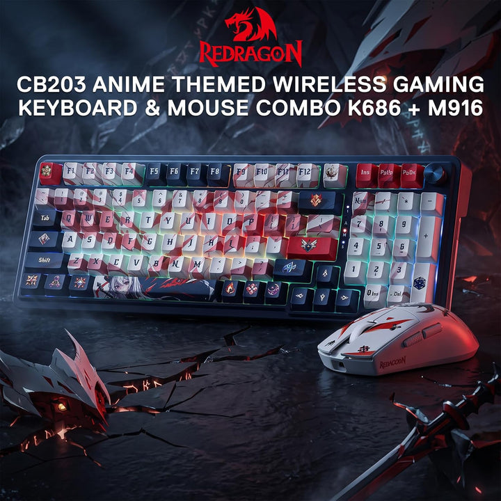 Redragon CB203AK Gaming-Tastaturen &amp; -Mäuse Combos 3 Moden Linear