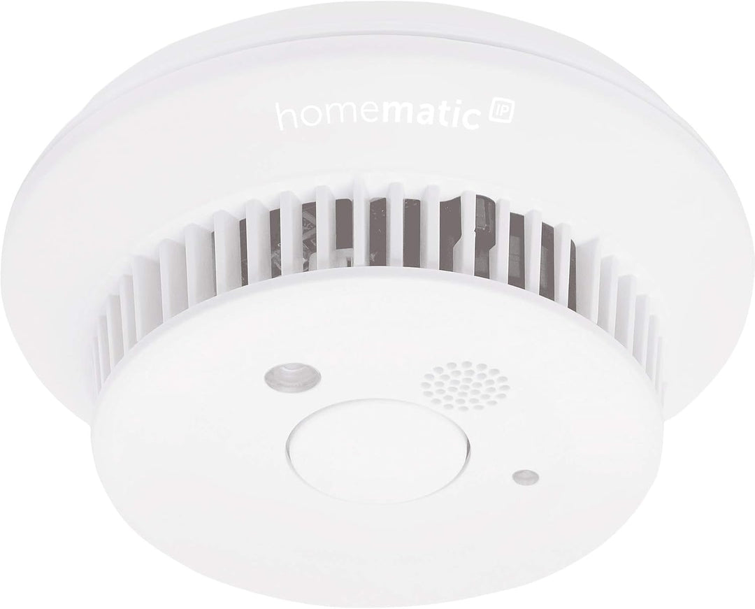 Homematic IP Smart Home 3er-Set Rauchwarnmelder mit Q-Label, Rauchmelder alarmiert lokal über die Si