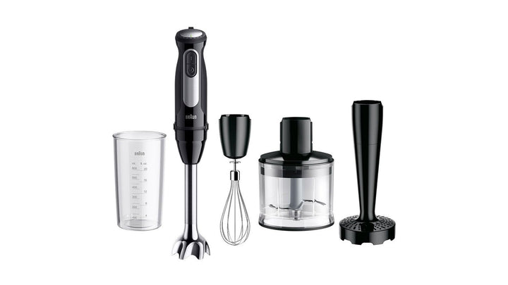 Braun MQ55307M MultiQuick 5 Stabmixer, kraftvoller Motor, 2 Geschwindigkeiten, Edelstahl-Zubehör, ei