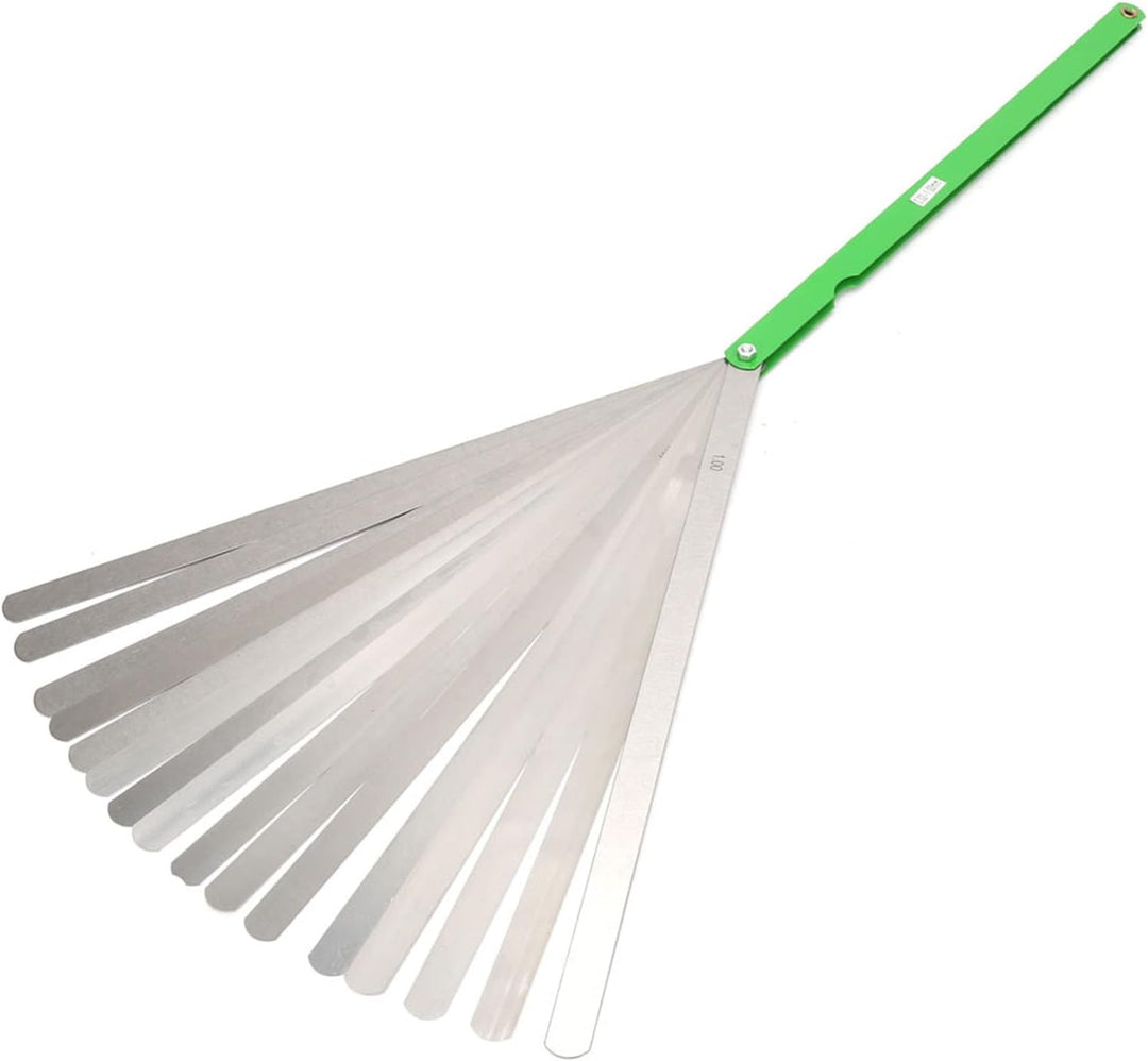 Gap Fühlerlehre Fülllehre, 300 Mm Fülllehre 17 Stück Metrisch 0,02-1 Mm Dicke Edelstahl Messwerkzeug