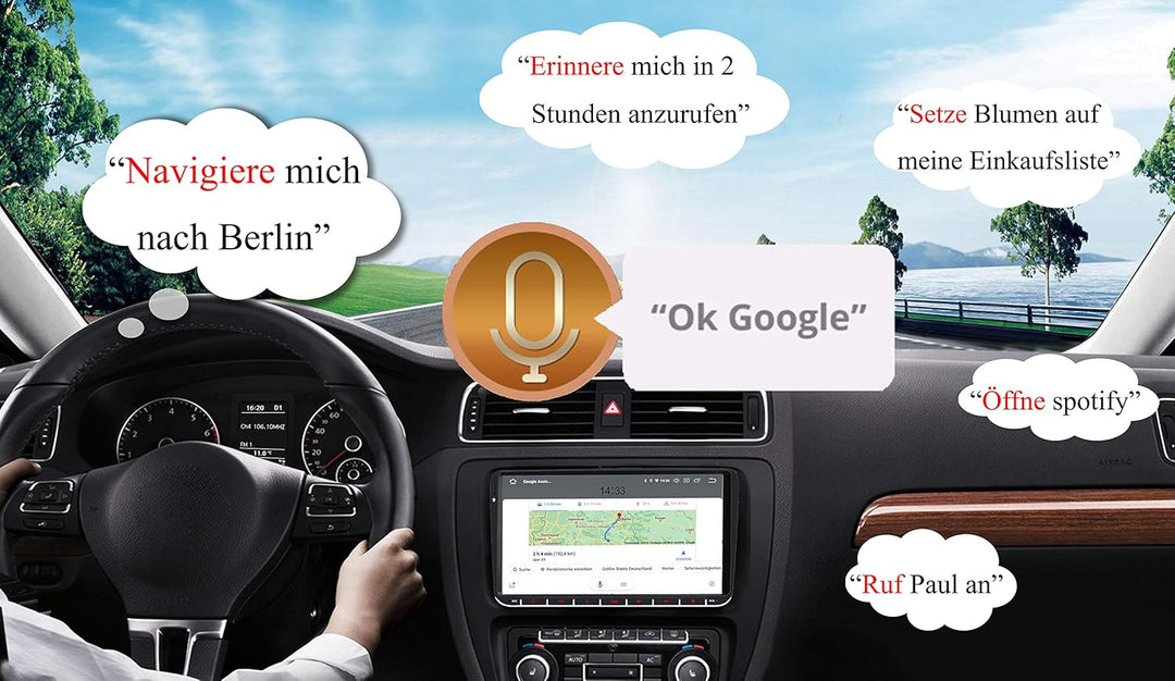M.I.C. AV9V2-Ultra Android 12 Autoradio mit navi Qualcomm Snapdragon 665 8G+256G Ersatz für VW Golf