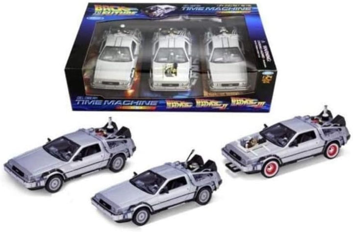 Welly Sammelauto namens DeLorean, bekannt aus der Trilogie Zurück in die Zukunft (Back to the Future