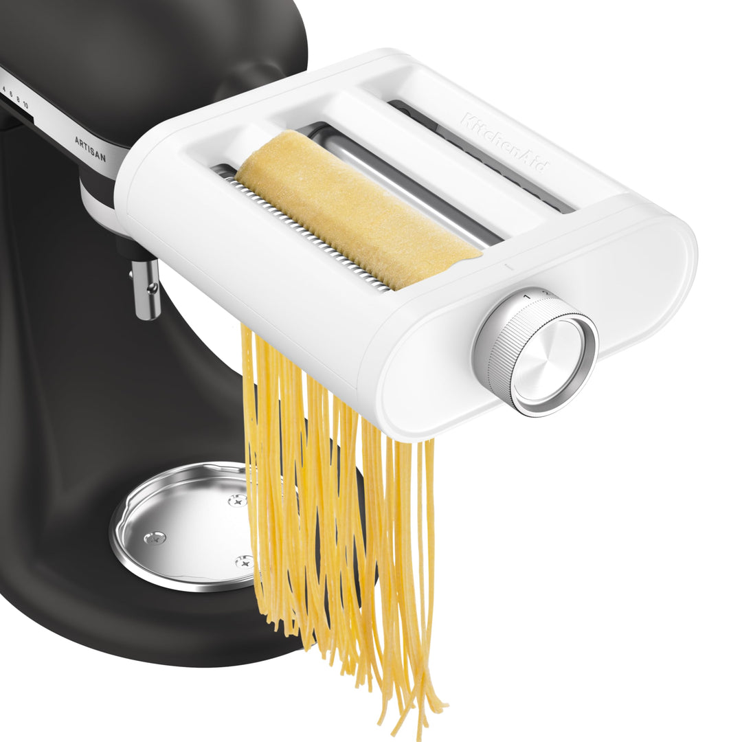 KitchenAid 3-in-1 Nudelvorsatz 5KSM3PPA, Nudelroller, Schneider, enthält Nudelwalze, Spaghettischnei