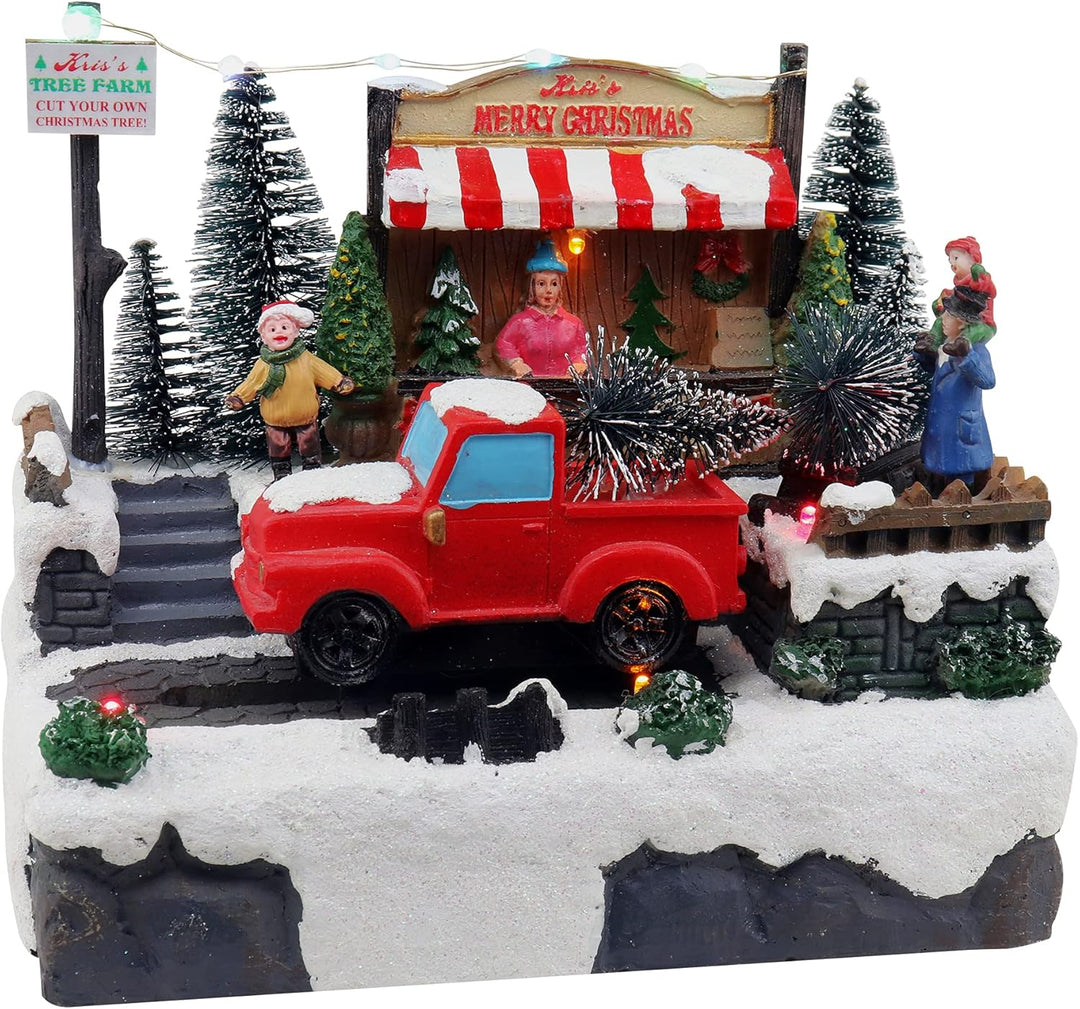 Lemax - Tree Delivery 93423 Transport von Tannenbäumen - Weihnachtsdorf Winterdorf