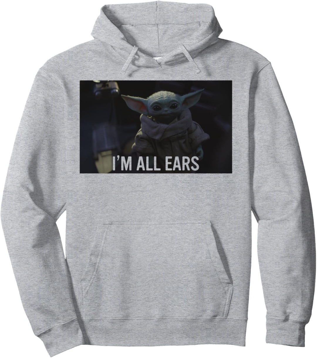 Star Wars The Mandalorian The Child I'm All Ears Frame Pullover Hoodie