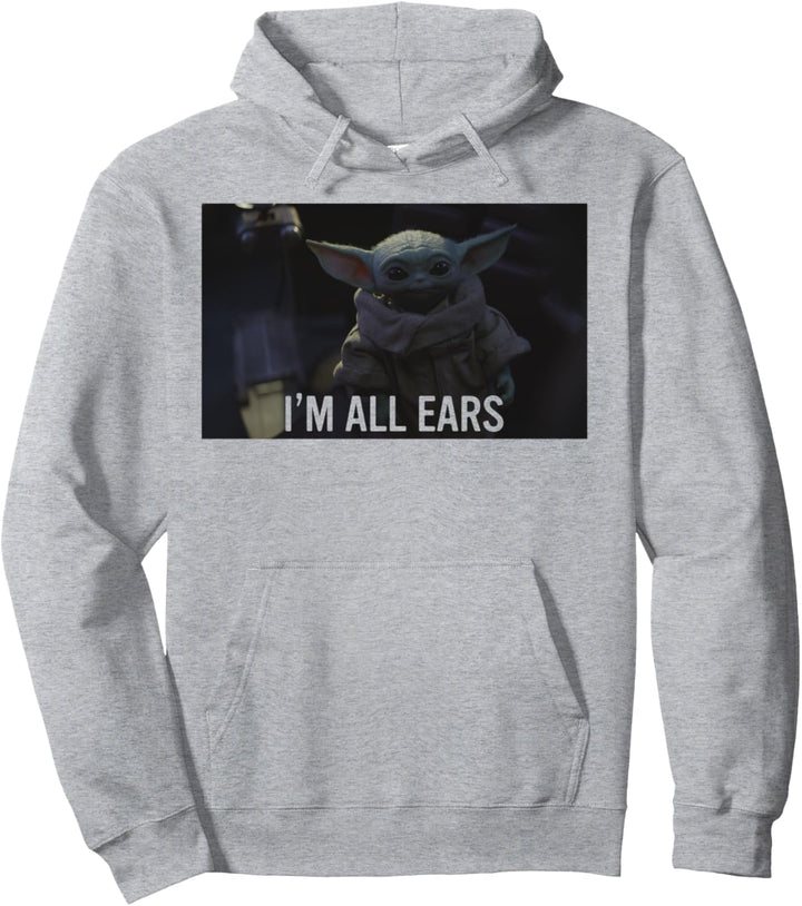 Star Wars The Mandalorian The Child I'm All Ears Frame Pullover Hoodie