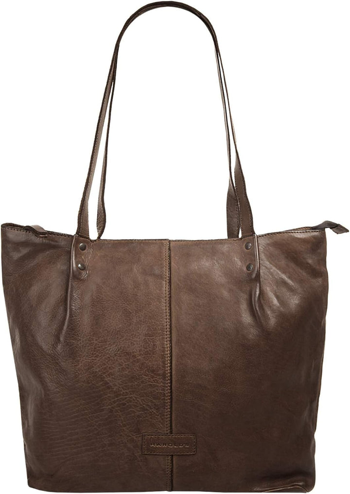 Harold's Submarine Shopper Tasche Leder 39 cm Braun, Braun