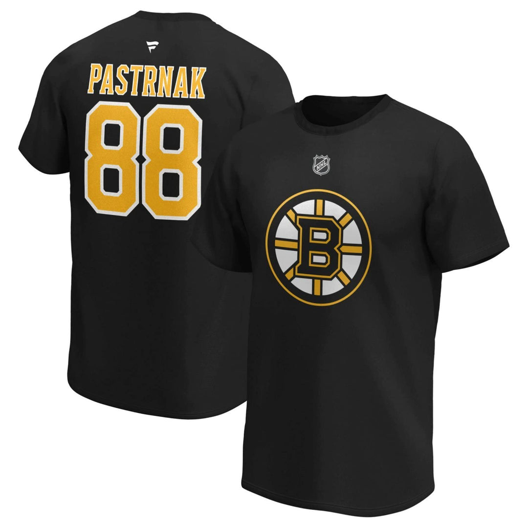 Fanatics Boston Bruins NHL Shirt #88 David Pastrnak XXL Schwarz, XXL Schwarz