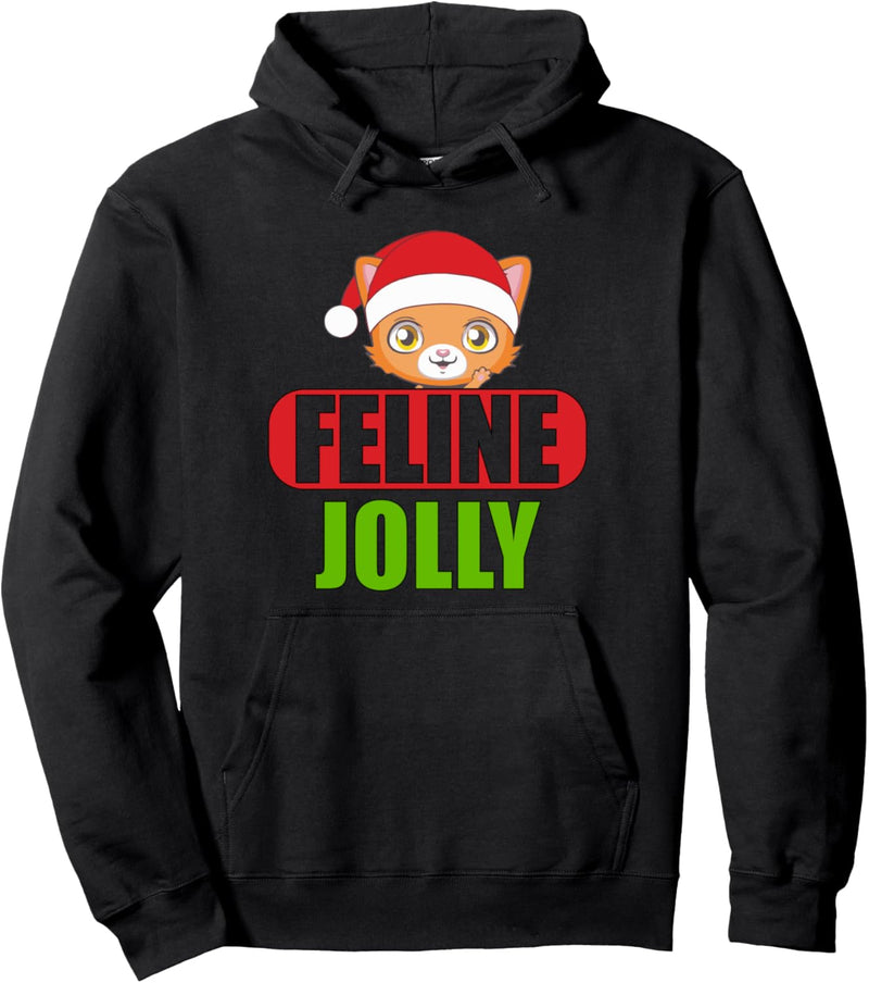 Feline Jolly Pullover Hoodie