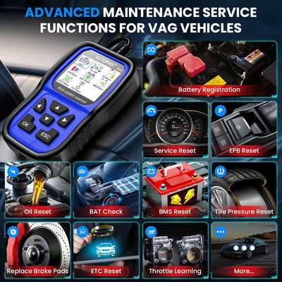 AUTOPHIX 5600 Vollsysteme OBD2 Diagnosegerät Kompatibel mit VAG OBD2 Scanner Codeleser mit Motor ABS