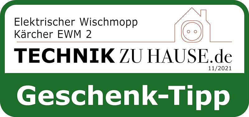 Kärcher Elektrischer Wischmopp EWM 2 – elektrischer und kabelloser Bodenreiniger für 60 qm – für eff