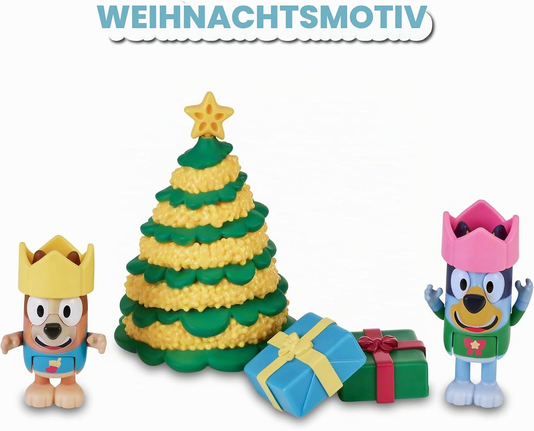 Bluey - Adventskalender mit 24 Teilen, inkl. Figuren aus der Serie und Zubehör, für Jungen und Mädch