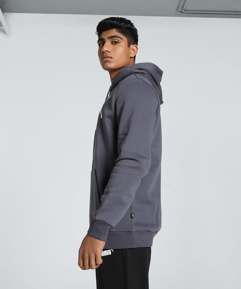 PUMA Herren ESS Big Logo Hoodie FL (S) Sweat S Galaktisches Grau, S Galaktisches Grau