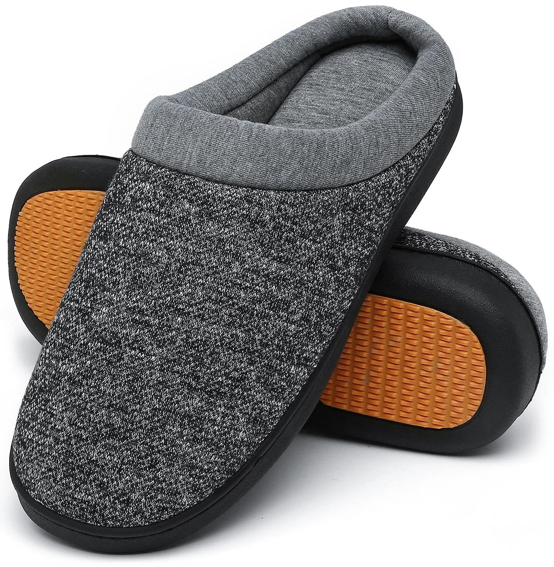 Mishansha Herren Damen Warme Hausschuhe Winter Memory Foam Plüsch Pantoffeln Rutschfest Slippers,Gr.
