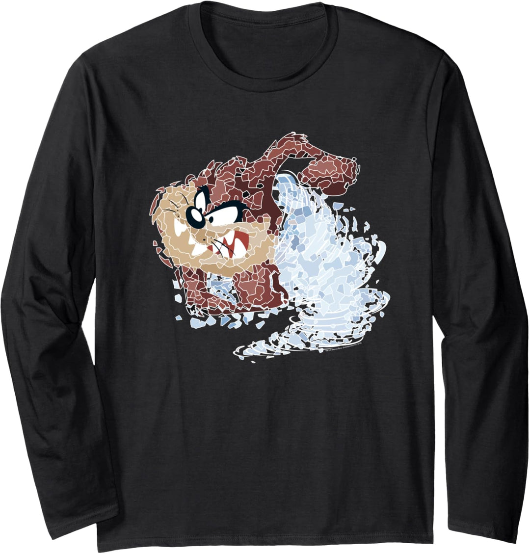 Looney Tunes Disintegrated Taz Langarmshirt