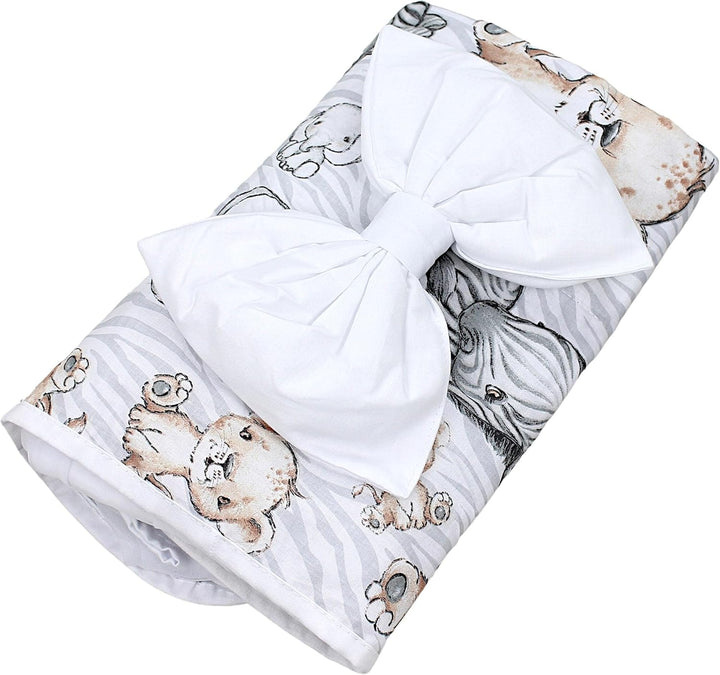 TupTam Babybett Himmel mit Schleife Transparent, Farbe: Safari, Grösse: ca. 170x240 cm H170 x B240 c