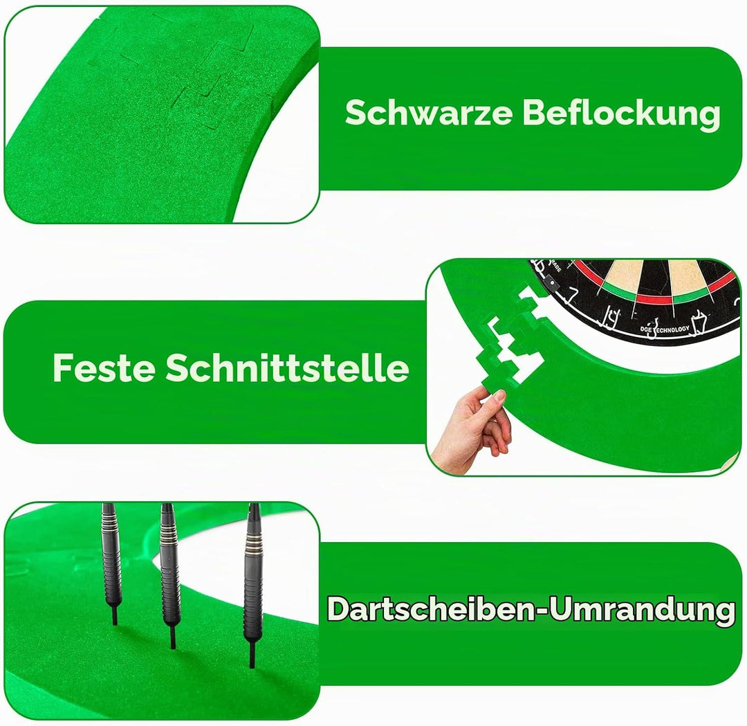 5 Stück Dartboard Schutzring: Dartscheiben Surround Dartscheibe Rand, Dartboard Rand für die Garage,