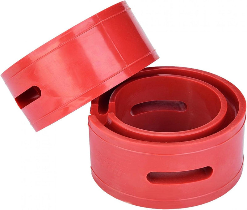 Automotive Spring Buffer Kleber, 2PCS Red Car Shock Absorber Buffer Spring Bumper Cushion Typ D für