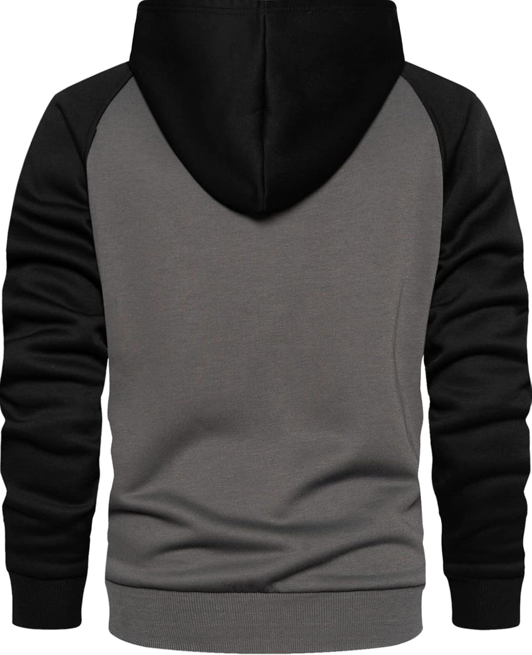 MANLUODANNI Herren Raglan Hoodie, Kapuzenpullover Herren Schlichter Vintage Pullover mit Kapuze Casu