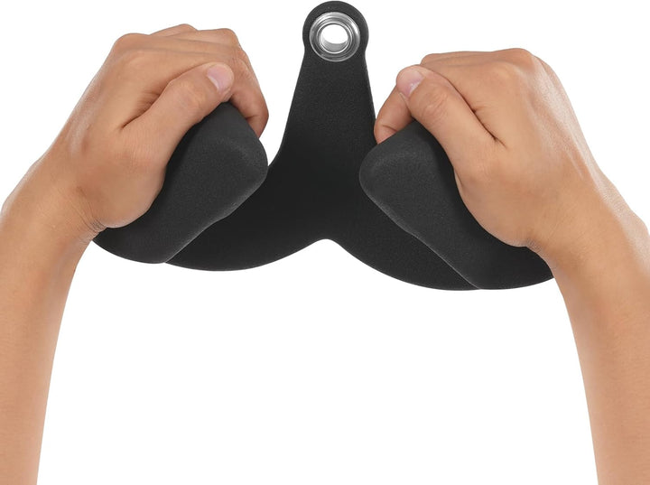 7 stück Pull Down Bar, V-bar Pulley Cable Machine Attachments Ergonomischer Griff Für Bizeps Trizeps