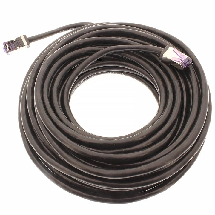 1aTTack.de - 50m - CAT6a Superflex- Ethernet Gigabit LAN Netwerkkabel RJ45 CAT6 A Patchkabel 10000 M