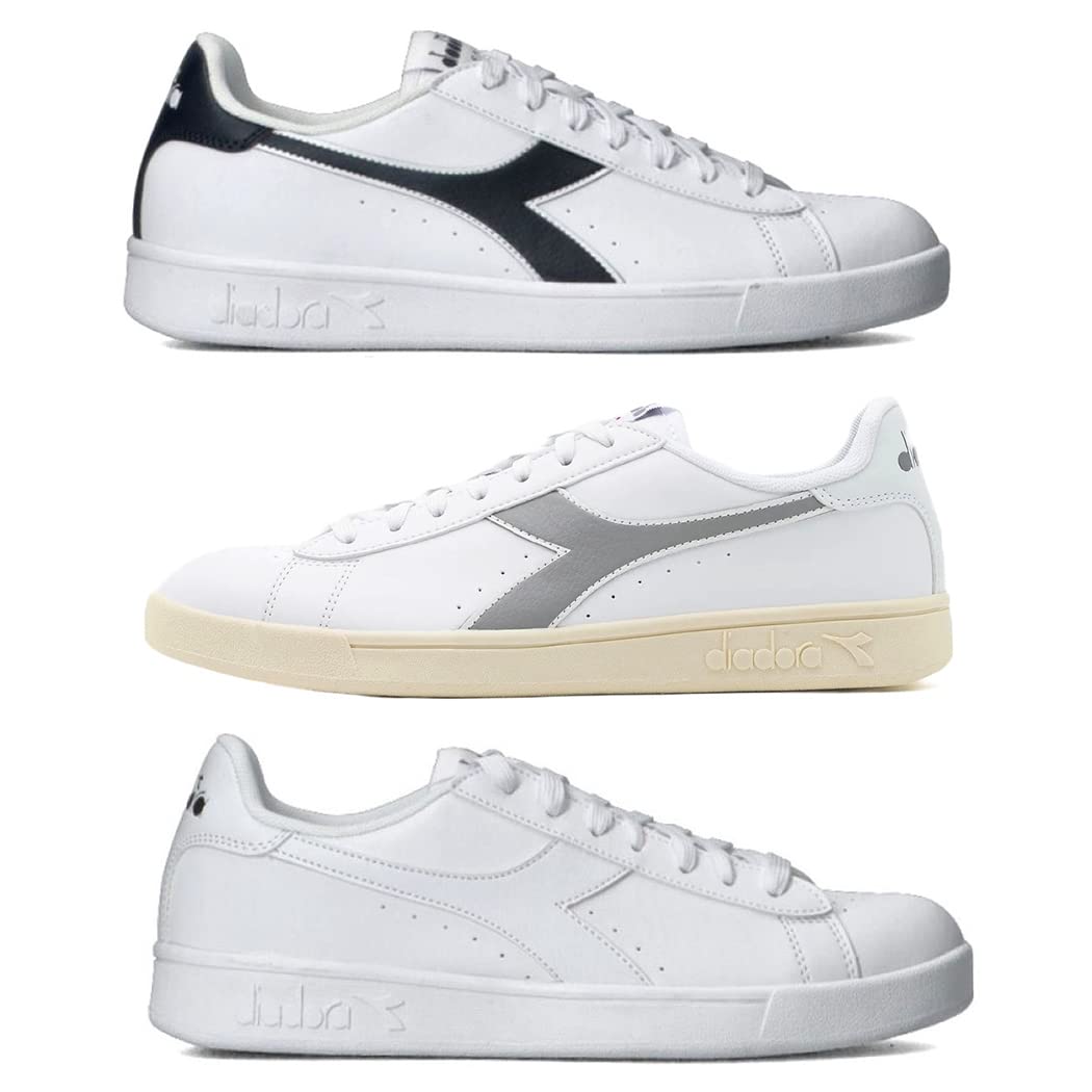 Diadora Unisex Torneo Gymnastikschuh 40.5 EU Weiss Blau, 40.5 EU Weiss Blau