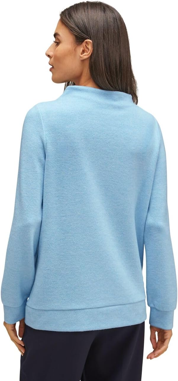 Street One Damen Langarmshirt 38 Light Aquamarine Blue Mel., 38 Light Aquamarine Blue Mel.
