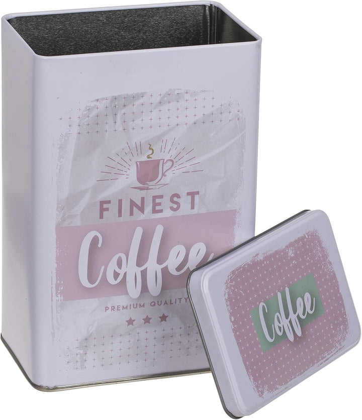 Set Retro Metall-Dose Blechdose Coffee, Tea & Sugar - Kaffeedose, Teedose, Zuckerdose mit Deckel (3-