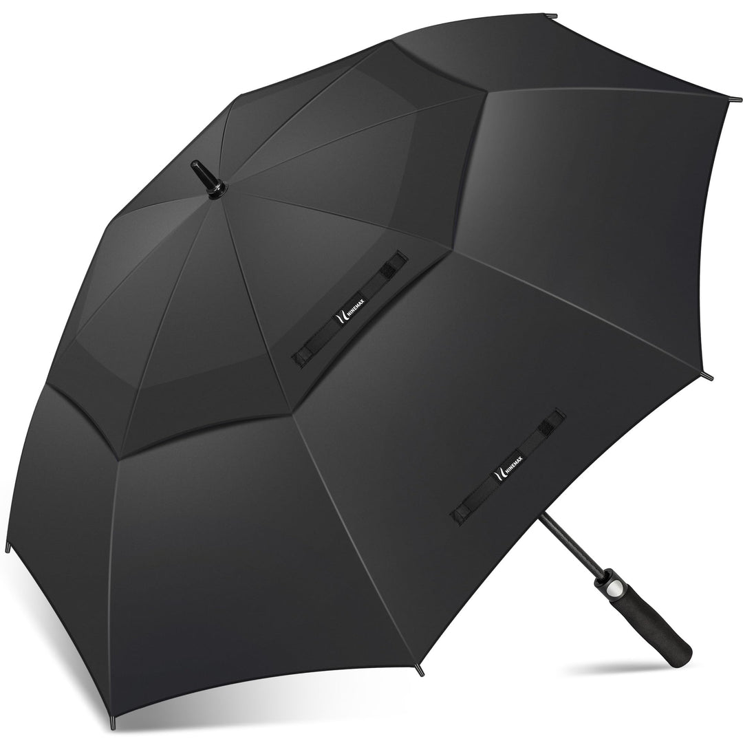 NINEMAX Golf Regenschirm Gross Sturmfest XL/XXL, Grosser Regenschirm Sturmfest Stabil, Golfschirm Gr
