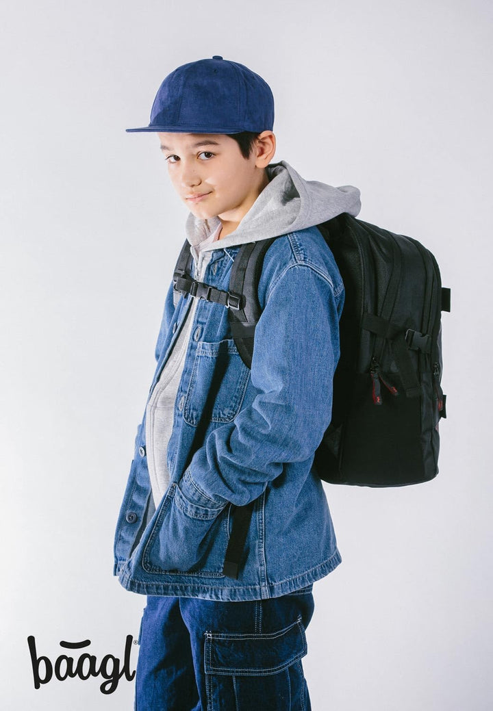 Baagl Schulrucksack Set Jungen Mädchen 3 Teilig, Schultasche ab 3. Klasse, Grundschule Ranzen mit Br