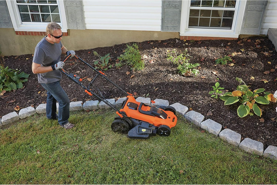 Black+Decker 3-in-1 Akku-Rasenmäher (mit Autosense 36V, 48 cm Schnittbreite, für mittlere und grosse